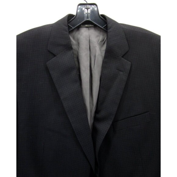 Jack Victor Jacket 44 Long Wool Blazer Sport Coat Checked 2 Button - Picture 2 of 15
